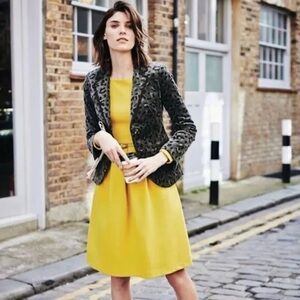 Boden Lindsey Ponte Dress in Citron Size 6